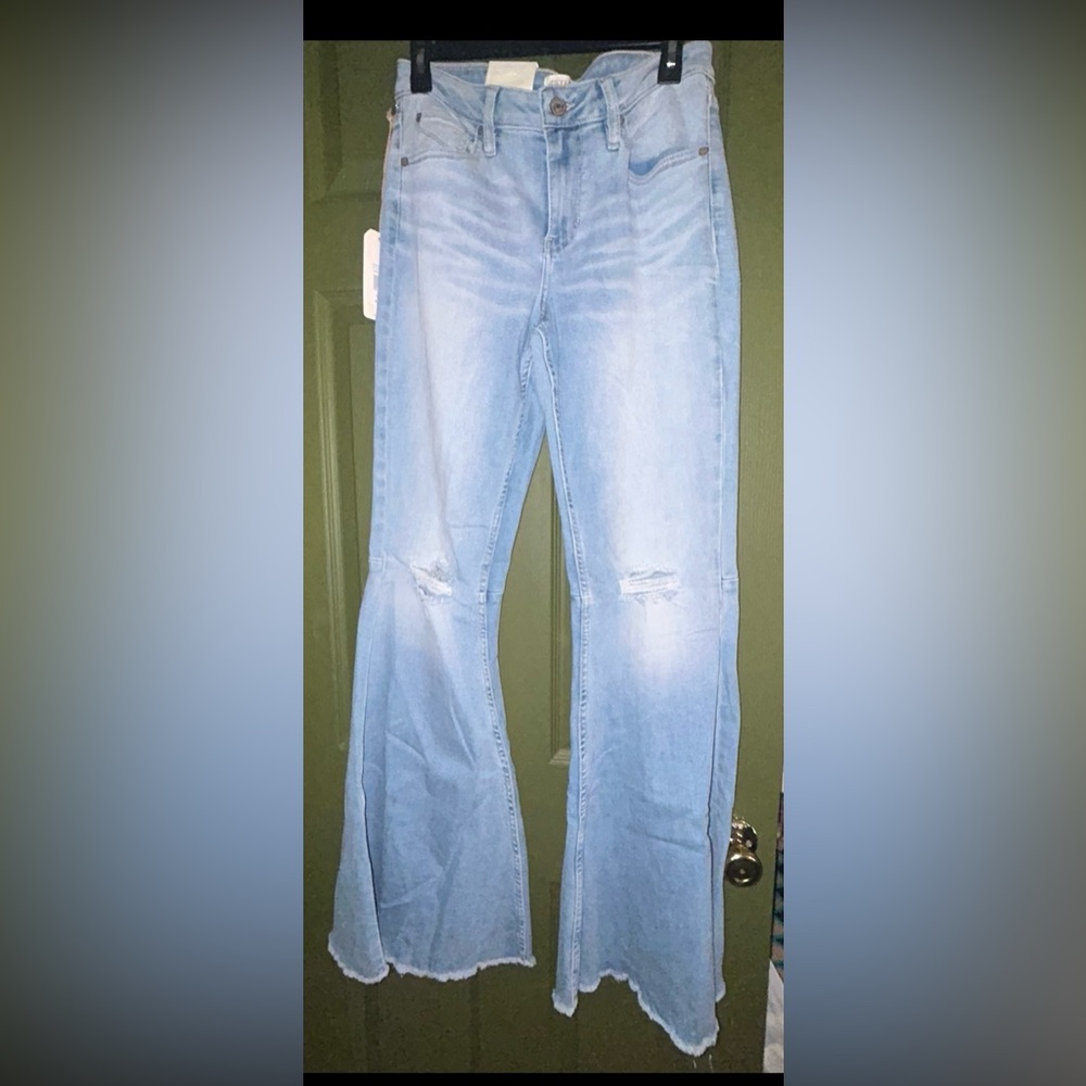 Light Blue Distressed Women Jeans